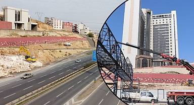 Büyükşehir okullar bölgesinde üst geçit çalışmalarını sürdürüyor