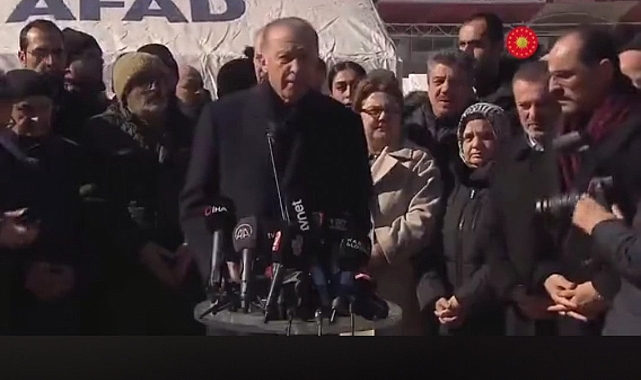 Cumhurbaşkanı Erdoğan, afet bölgesinde