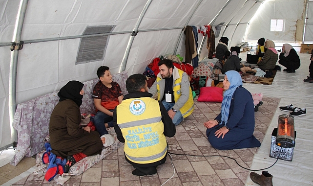 Haliliye Belediyesi'nden depremzedelere psikolojik destek