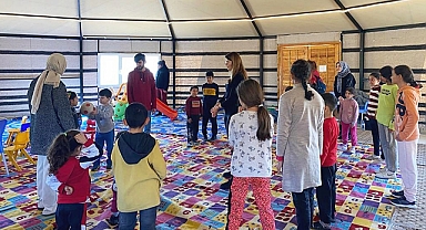 HRÜ, çocuklar için etkinlik ve eğitim alanı kurdu