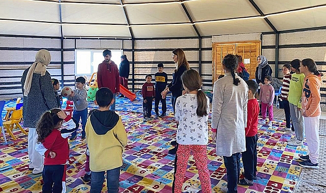 HRÜ, çocuklar için etkinlik ve eğitim alanı kurdu