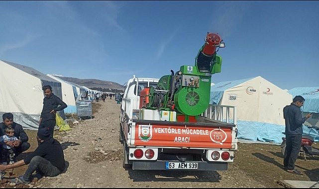 Şanlıurfa Büyükşehir'den Adıyaman'a ilaçlama çalışması