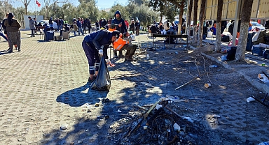 Viranşehir Belediyesi temizlik ekibi Adıyaman’da