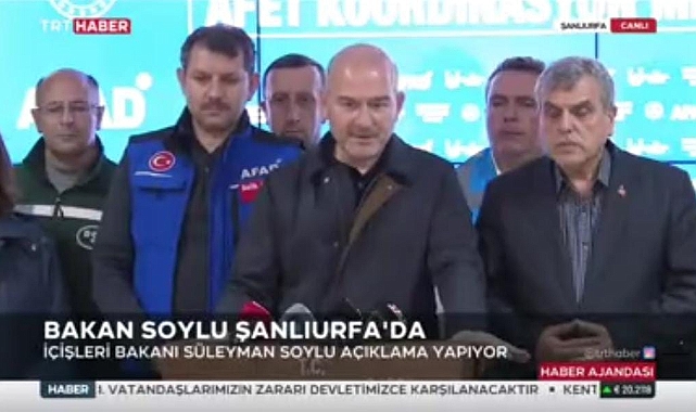 Bakan Soylu Urfa içme suyu ve sel felaketi için ne dedi?