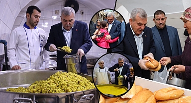 Başkan Beyazgül’den çeyrek asırlık aşevi’nde sıcak yemek dağıtımı