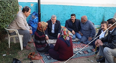 Başkan Beyazgül’den depremzedelere ziyaret 