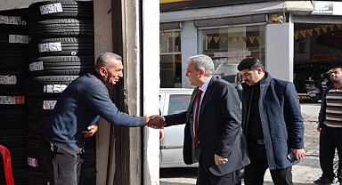 Başkan Beyazgül’den esnaf ziyareti