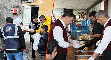 Büyükşehir’den selden etkilenen vatandaşlara yemek dağıtımı