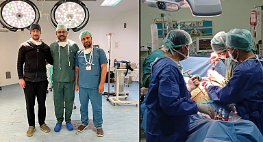 Depremden etkilenen hastalar büyük bir özveri ile tedavi ediliyor