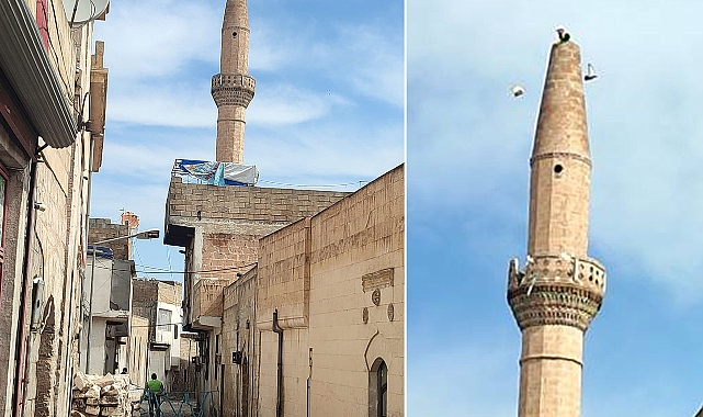 Depremden hasar alan Hz. Abbas camisinin yıkımına başlanıldı