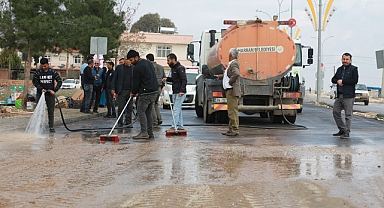 Harran’da sel felaketinin ardından temizlik çalışmaları devam ediyor