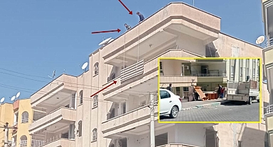 Hasarlı binada ölümle dans ediyorlar!