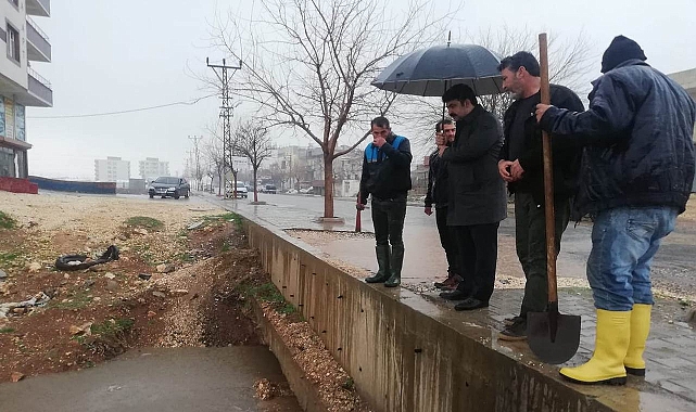 Kaymakam Coşkun Doğan, sağanak yağış öncesi ekipleri denetledi