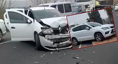 Mardin yolunda iki araç birbirine girdi