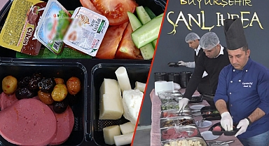 Selzede vatandaşların ilk sahuru  Şanlıurfa Büyükşehir’den 