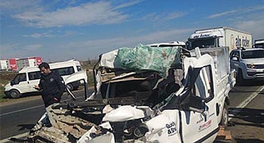 Urfa'da korkunç kaza! 1 ölü, 1 ağır yaralı