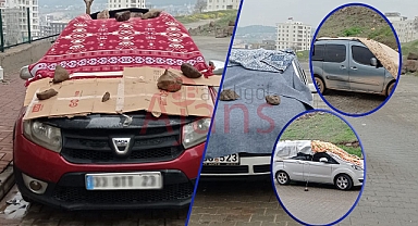 Urfa’da vatandaşların dolu önlemi!