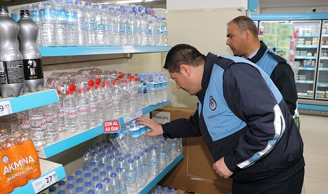 Zabıtadan marketlerde fahiş fiyatlara yönelik denetim
