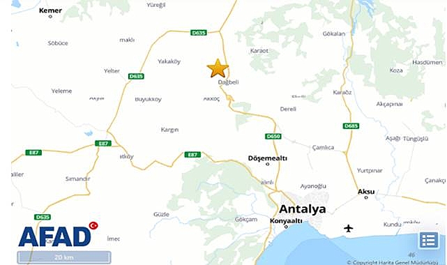 4.1 şiddetinde koruktan deprem!