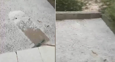 Bozova'da dolu yağışı etkili oldu! İşte son durum