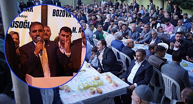Bozova'da miting gibi seçim bürosu açılışı