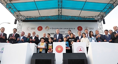 Cumhurbaşkanı, Urfa'da yapılacak olan konutların temel atma törenine katıldı 