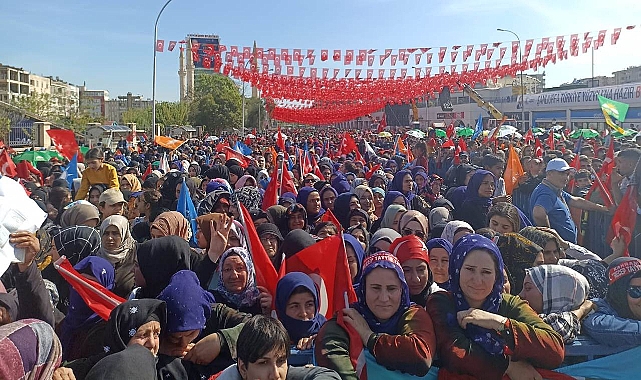 Erdoğan Urfa'ya geliyor, Urfalılar miting alanına akmaya başladı