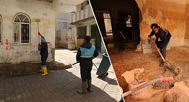 Eyyübiye’de selden etkilenen evler onarılıyor