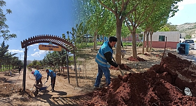 Eyyübiye'de selden etkilenen parklar yenileniyor