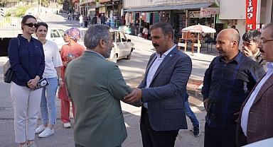 İyi Parti adayı Yetim, Direkli esnafının sorunlarını dinledi