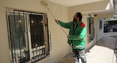 Karaköprü’de selden zarar gören evler onarılıyor