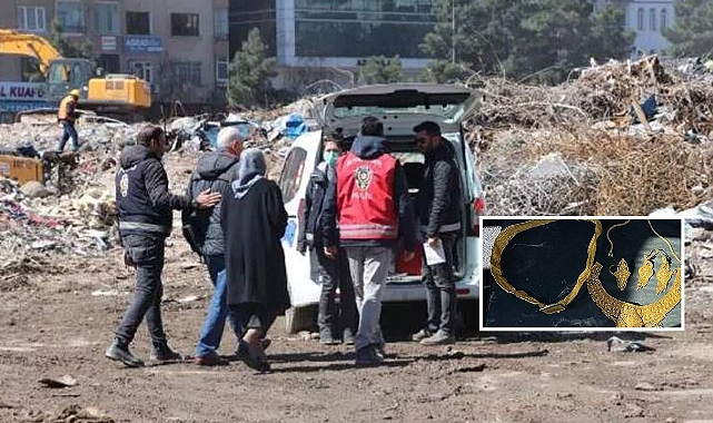 Polis, enkazda bulunan 500 Bin TL'lik altını sahibine teslim etti