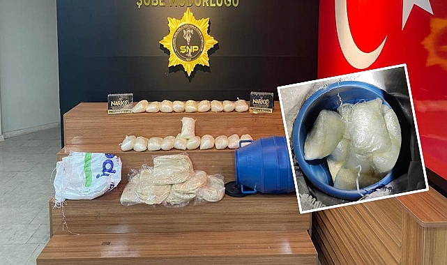 Şanlıurfa'da uyuşturucu operasyonu! Bidona gizlenmiş halde ele geçirildi