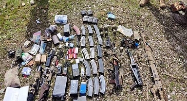 Terör örgütüne darbe! Silah ve mühimmat ele geçirildi