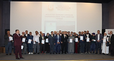 Urfa'da 40 yıllık tapu sorunu çözüme kavuştu 