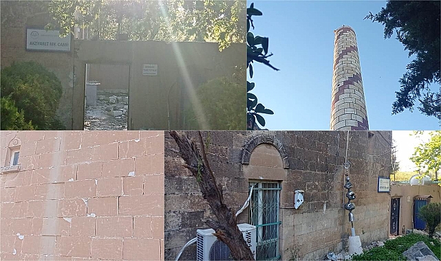 Urfa'da hasar alan cami kaderine terk edildi