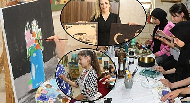 Urfa’da renklerin sanatla buluştuğu atölyelere yoğun ilgi 