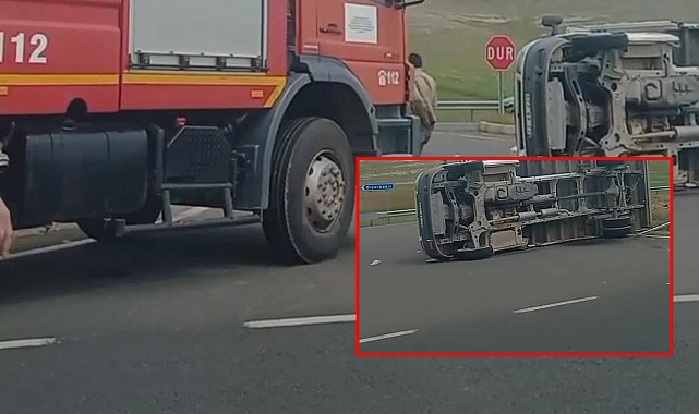 Urfa-Hilvan yolunda işçi minibüsü devrildi! Yaralılar var