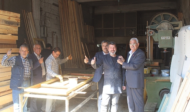 Aday Yavuz, esnafı ziyaret etti