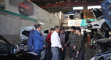 Aday Yetim, esnafın sorunlarını dinledi