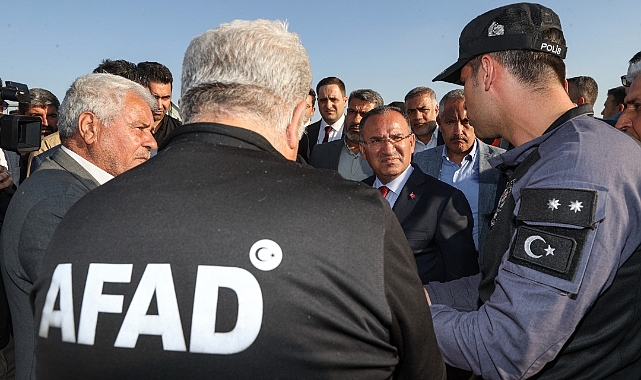 Bakan Bozdağ, üzücü olayla ilgili bölgede incelemelerde bulundu