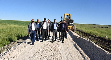 Başkan Bayık, yol yapım çalışmalarını yerinde inceledi