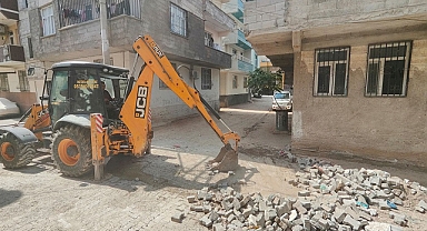 Doğalgaza ulaşan Eyyübiye sokakları yenileniyor