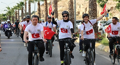 Gençlik Bayramı için pedal çevirdiler 