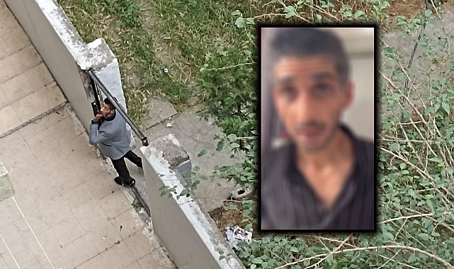 Hasarlı binaya giren hırsızı vatandaş yakaladı 