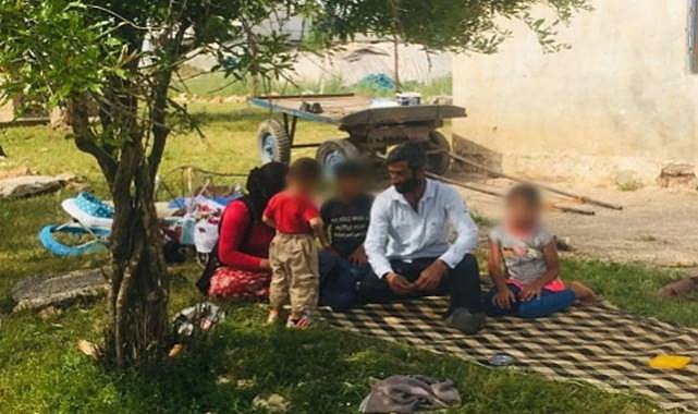 Hilvan'da kira parası bulamayan aile sokakta kaldı