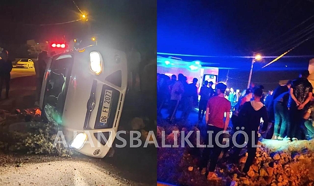 Hilvan'da kontrolden çıkan otomobil devrildi! Yaralılar var