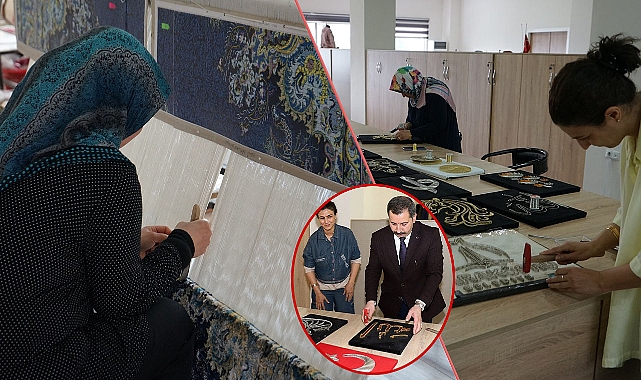 Karaköprü'de kadınlar el emeğiyle üretiyor