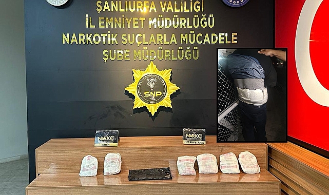 Şanlıurfa'da korse içerisinde uyuşturucu sevkiyatı