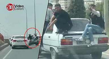 Şanlıurfa'da trafikte korku dolu anlar!